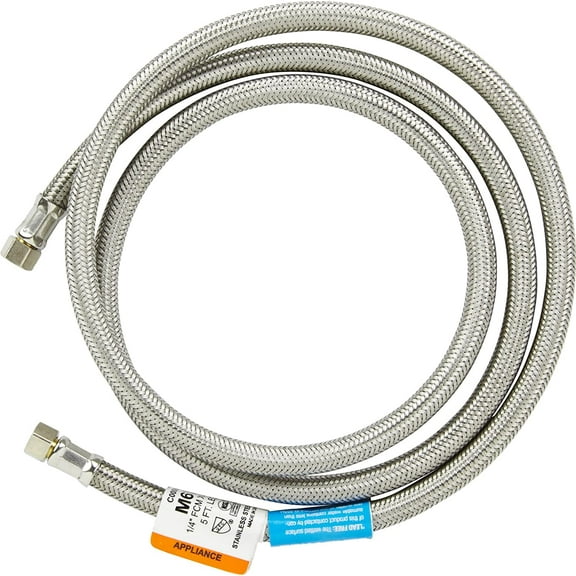 Aqua Flo KDW660PP Dishwasher Stainless Steel Drain Hose 5'