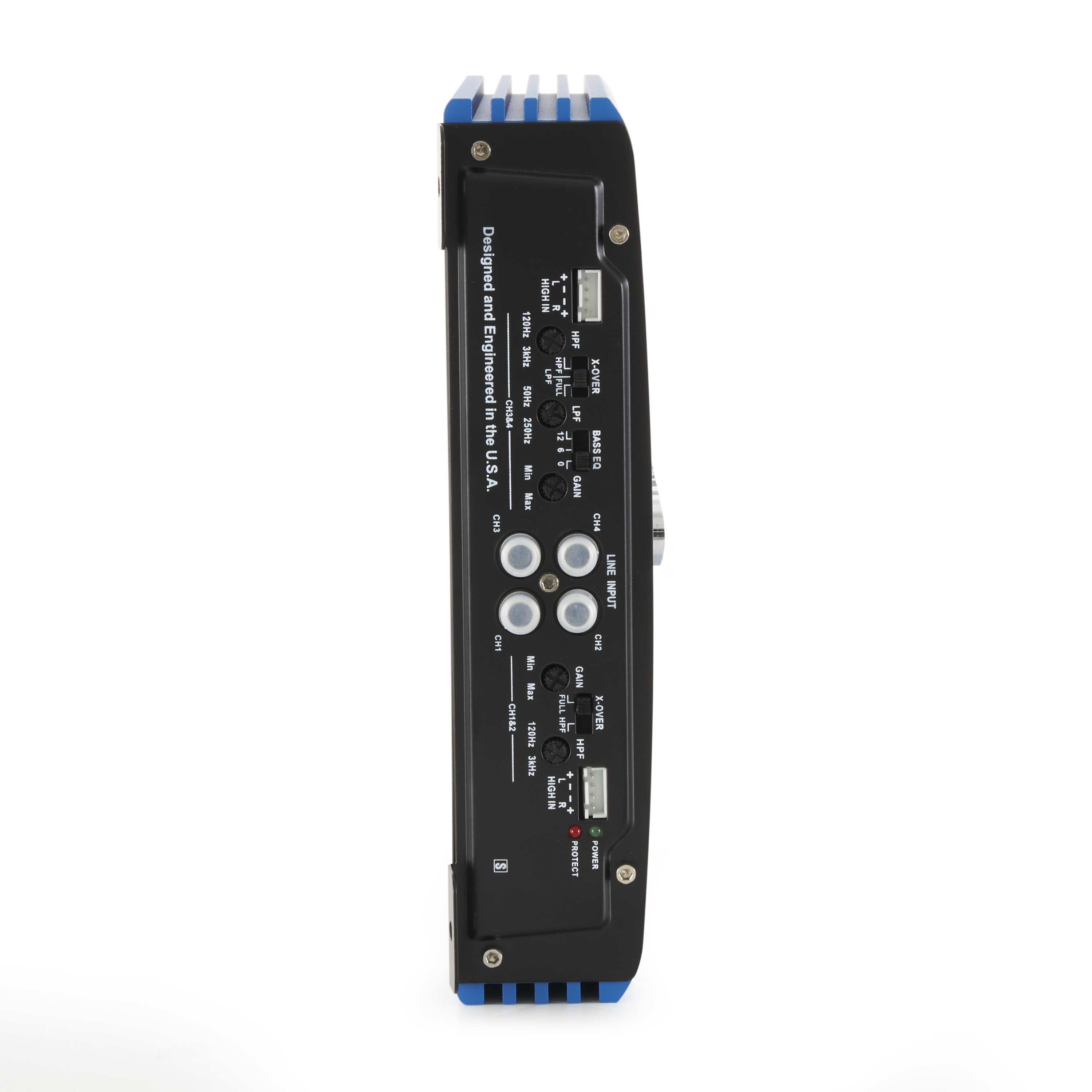 Crunch PowerDriveX 1000 Watt 4 Channel Exclusive Blue A/B Car Stereo Amplifier - image 5 of 11