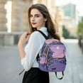 thumbnail image 6 of FORMRS Mini Backpack Purse for Women Travel Daypack Casual Shoulder Bag, Black Cat Walking, 6 of 7