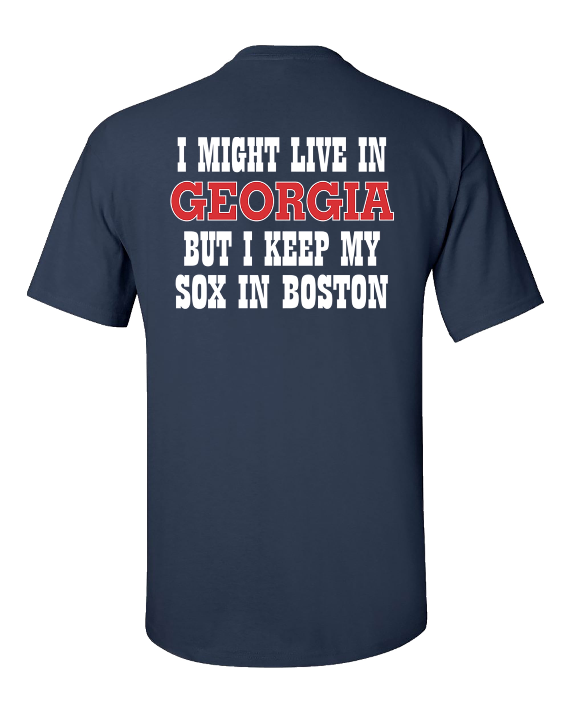 Sports Sox in Boston Adult Unisex Short Sleeve Tee Shirt Navy - Bild 7 von 42