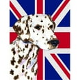 thumbnail image 1 of Dalmatian With English Union Jack British Flag Flag Garden Size, 1 of 1