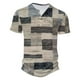 thumbnail image 3 of Camisas de Manga Larga para Hombres Casual Impreso Poliéster Botón Abajo Blusa, Cuello Redondo para el Uso Diario, Al Aire Libre Y de Fiesta, 3 of 5