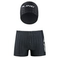 thumbnail image 4 of Edvintorg Mens Swim Shorts Summer Fashion Letter Printed High Stretch Swim High Elasticity And Softness Shorts Casual Swimming Shorts, 4 of 6