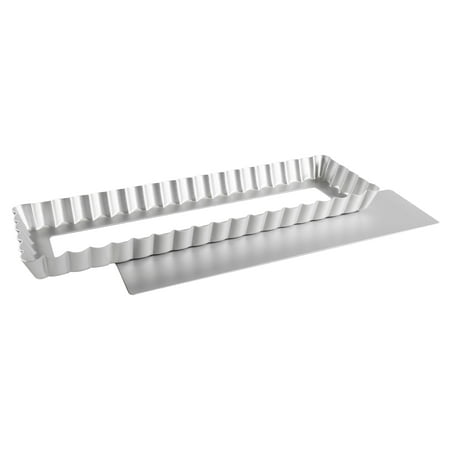 

Fat Daddio s PFT-1375 Rectangle Fluted Tart Pan 13.75 x 4.25 inch