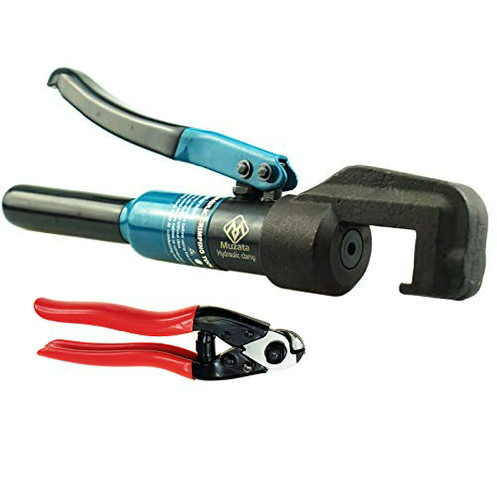 Muzata Custom Hydraulic Hand Crimper Tool for Stainless Steel Cable Hydraulic Crimping Tool For Stainless Steel Wire