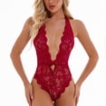 thumbnail image 2 of Pijama De Encaje, Body De Encaje De Una Pieza Sin Espalda Delgado Para Noche De Bodas Para Mujer ANGGREK  Otros, 2 of 6