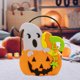 thumbnail image 4 of Uuiauoio Reusable Halloween Candy Bag Non-Woven Pumpkin Shape Tote Durable Party Favor with Handle for Kids​​,Halloween Props Asking Sugars Bag Party Supplies, 4 of 6