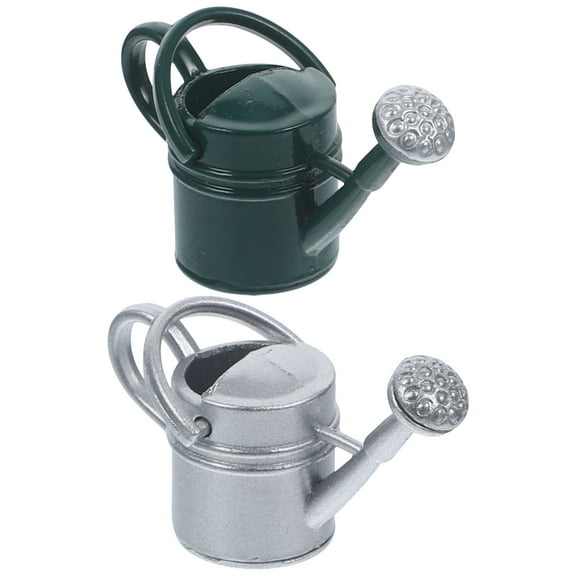 Yongwei mini garden watering can 2Pcs Miniature Watering Can Micro Landscape Mini Water Kettle Garden Tools Accessories