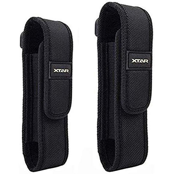 2-Pack Flashlight Pouch Holster Holder for 5"-8" Flash Light Fenix UC30 UC35 E35 Surefire G2X 6P 6PX E2L UltraFire 501B 502B Streamlight ProTac XTAR TZ20
