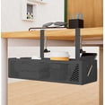 thumbnail image 5 of AUNVITO Adjustable Desk Edge Side Storage Shelf Rack, Clamp-On Table Organizer Holder for Office Home Bedroom Dorm, 1pc, 5 of 5