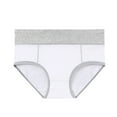 thumbnail image 2 of ShomPort 5 Pack Cotton Panties for Women Comfy Hipster Panties Mid Waist Color Block Underwear, 2 of 6