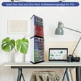 thumbnail image 4 of CD Shelf CD Storage Rack CD Games Disc Storage Tower, Universal Game Blu-ray Disc Holder, Disc Showcase Shelf for PS5 / Game Console, maximum hold 36 discs., 4 of 6