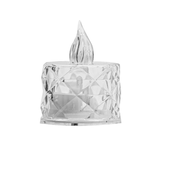 Led Light Bar Transparente Crystal Diamond Candle Light Led Electronic Candle Pequeña Tira de Cera de Té Luz Decorativa Regalo de Cumpleaños Luz Ambiental Luces de Té Velas