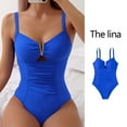 thumbnail image 2 of Top-kevin Womens One Piece Swimsuit Slimming Tummy Control Bathing Suit Shapewear Full Coverage Swim Suits, 2 of 14