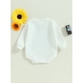 thumbnail image 4 of Bagilaanoe Newborn Baby Girl Boy Oversized Rompers Sweatshirt Long Sleeve Bodysuits Letter Print Pullover 3M 6M 12M 18M Infant Casual Tee Tops, 4 of 8