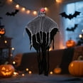 thumbnail image 5 of Motion-Activated Glowing Skeleton Decoration with Eerie Sounds - Hanging Light-Up Halloween Prop for Indoor/Outdoor Haunted Yard, Party (80x65cm, Color as Shown), 5 of 6