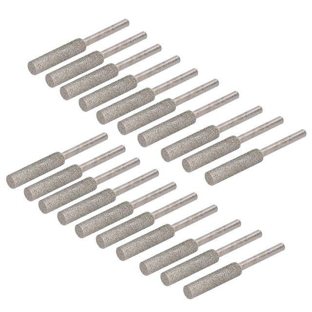 Tête de Meulage pour Scie à Chaîne, 20 Pcs Meule d'Affûtage de Scie à Chaîne à Installation Facile pour Réparation Or, Argent