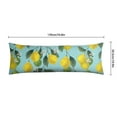 thumbnail image 6 of Lemon Yellow Body Pillow Cover 20x54 - Cute Floral Vintage Design Soft Machine Washable Pillowcase with Invisible Zipper, 6 of 7