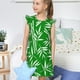 thumbnail image 4 of Fotbe Bamboo Vestido de Dormir para Niñas de 3 a 10 Años, Mangas Cortas, Estilo Princesa, Pijama Camisón con Mangas Voladas-Small, 4 of 6