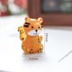 thumbnail image 2 of Figura de animal de vidrio soplado de vidrio artístico de tigre de vidrio, adorno coleccionable en miniatura para regalo de decoración del hogar, 2 of 5
