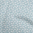 thumbnail image 1 of oneOone Rayon Light Blue Fabric Asian Kawaii Craft Projects Decor Fabric Printed By The Yard 56 Inch Wide, 1 of 4