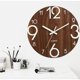 thumbnail image 3 of Reloj de pared luminoso de 30 cm, cuarzo de madera que brilla en la oscuridad, sin tictac, decoración del hogar, 11 Feliz Sencillez, 3 of 3