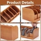 thumbnail image 4 of Organizador de cinturones para armario, 7 compartimentos, de madera, para cajón, de bambú, para cinturones y corbatas, para mujeres y hombres., 4 of 6
