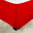 thumbnail image 2 of Elegant Comfort 1-Piece Solid Bed Skirt, 1500 Series, Minimalist Design with a Modern Look- Easy Care, Wrinkle and Stain Resistant, Bedskirt, Cali King, Valentine Red, 2 of 7