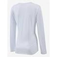 thumbnail image 3 of Women Shirts V Neck Long Sleeve Tops T-Shirt Basic Tees, 3 of 5