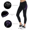 thumbnail image 4 of Santic Women's Bike Pants Cycling Tights Padded Bicycle Long Trousers Bike Tights Purple S, 4 of 8