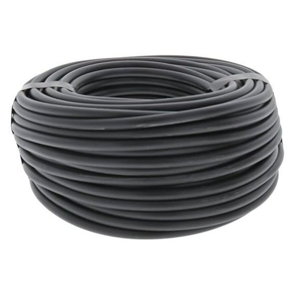 1/4" Vinyl Tubing 100ft - Black Micro Tubing for Drip Irrigation - Flexible UV Resistant Tubing for Garden, Greenhouse, and Plant Watering Systems