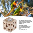 thumbnail image 4 of Wooden Bird Foraging Feeder Toys, Wooden Bird Block Chewing Toy For Hamster Guinea Pig Parakeets Cockatiels, 4 of 8