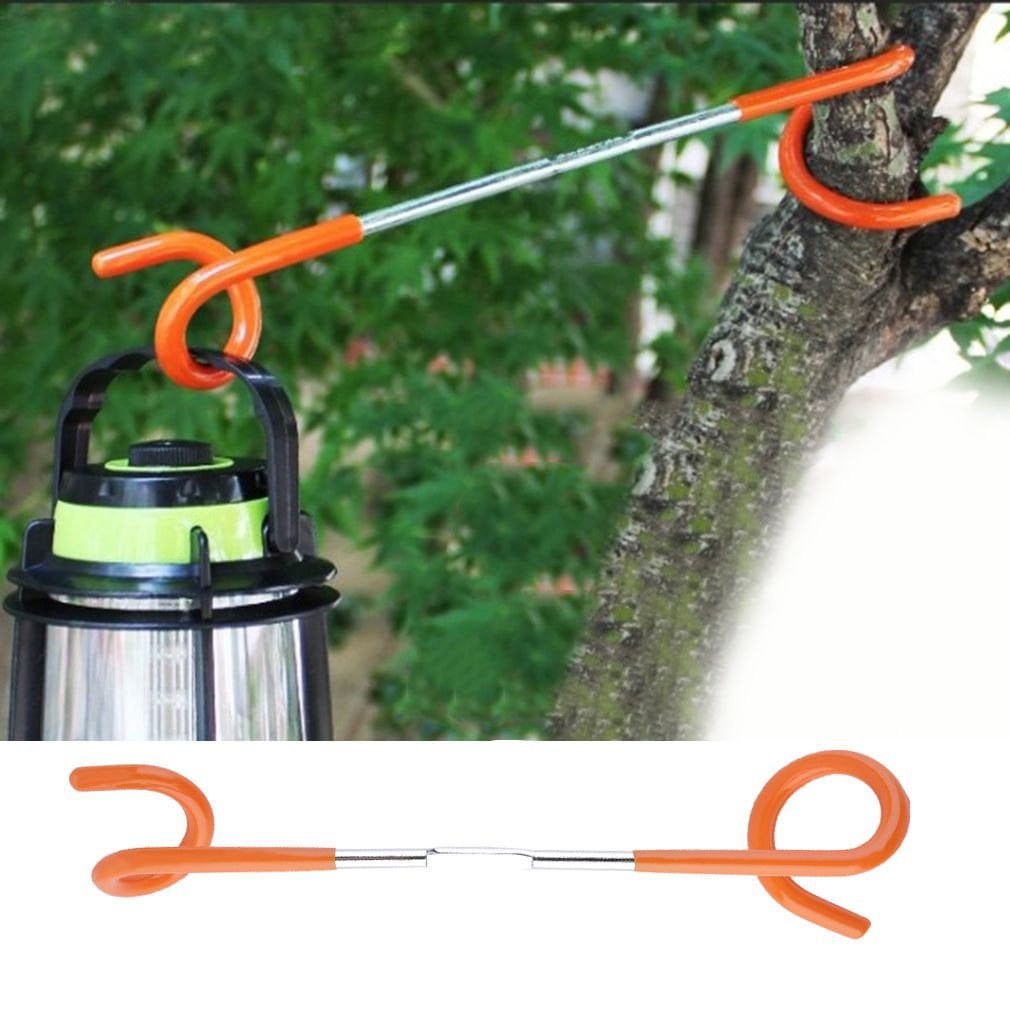 Outdoor Camping Lantern Light Lamp Hanger Metal Clamp Tent Pole Accessories 