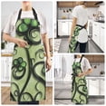 thumbnail image 6 of Green Vines and Flowers Chef Kitchen Apron with Pockets for Women Waterproof Aprons for Cooking Baking, 6 of 7