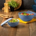 thumbnail image 4 of Bowls de Cocina Vasconia Esencial 12 Piezas con Tapa azul, 4 of 5