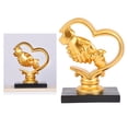 thumbnail image 1 of Escultura de resina Colco Apretón de manos Dorado 19,5x10x20 cm, 1 of 7
