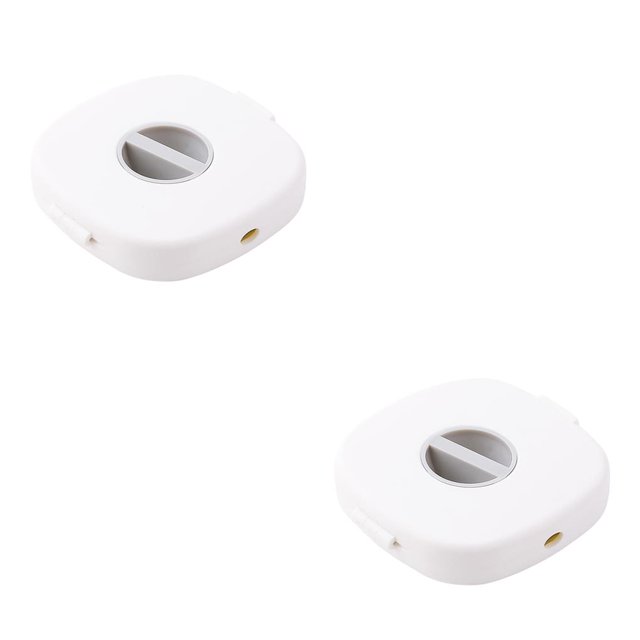 Matsuzay Enrollador de Cable giratorio, Cable de carga , estuche de almacenamiento de cables para auriculares, soporte para teléfono Gris blanco 2Conjunto