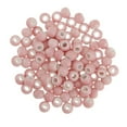 thumbnail image 1 of yuksok 100pcs 6mm Ceramic Loose Beads Charms for DIY Jewelry Making Pink, 1 of 9