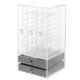 thumbnail image 4 of Caja de exhibición para guardar aretes y collares, transparente, doble, 4 of 7