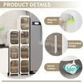 thumbnail image 3 of Armario de almacenamiento de baño delgado KHNR de 3 niveles, blanco, 3 of 9