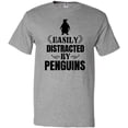 thumbnail image 3 of Inktastic Easily Distracted by Penguins T-Shirt, 3 of 5