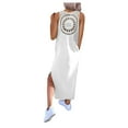 thumbnail image 2 of Womens Summer Dress Long Dress Casual Loose Maxi Dresses Beach Outfit 2024 Resort Women Summer Dress Sleeveless Hollow Out Lace Side Slit Summer Tank Dress Summer Nightgowns for Women plus Size Woman, 2 of 5