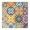 Boho Ela, variant on Boho Floral Daisy Table Cover - Elastic Square Tablecloth, Soft & Scratch-Resistant (Yellow Bloom, 36x36)