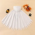 thumbnail image 5 of Gubotare Fleece Baby Halloween Cloak Capes for Boys Cute Boys Hooded Fleece Baby Halloween Cloak Cape Full Zipper Outerwear Size 7-8 (White,7-8 Years), 5 of 7