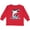 Red, variant on Inktastic Great White Shark Jumping Boys or Girls Long Sleeve Toddler T-Shirt