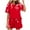 Red womens sets, variant on ABPWLY 2 Piece Sets for Women Lounge Sets for Women Short Sleeve Floral Print Fashion Tops and Shorts Summer Loungewear Sets Homewear Outfits Winter Lounge Sets for Women