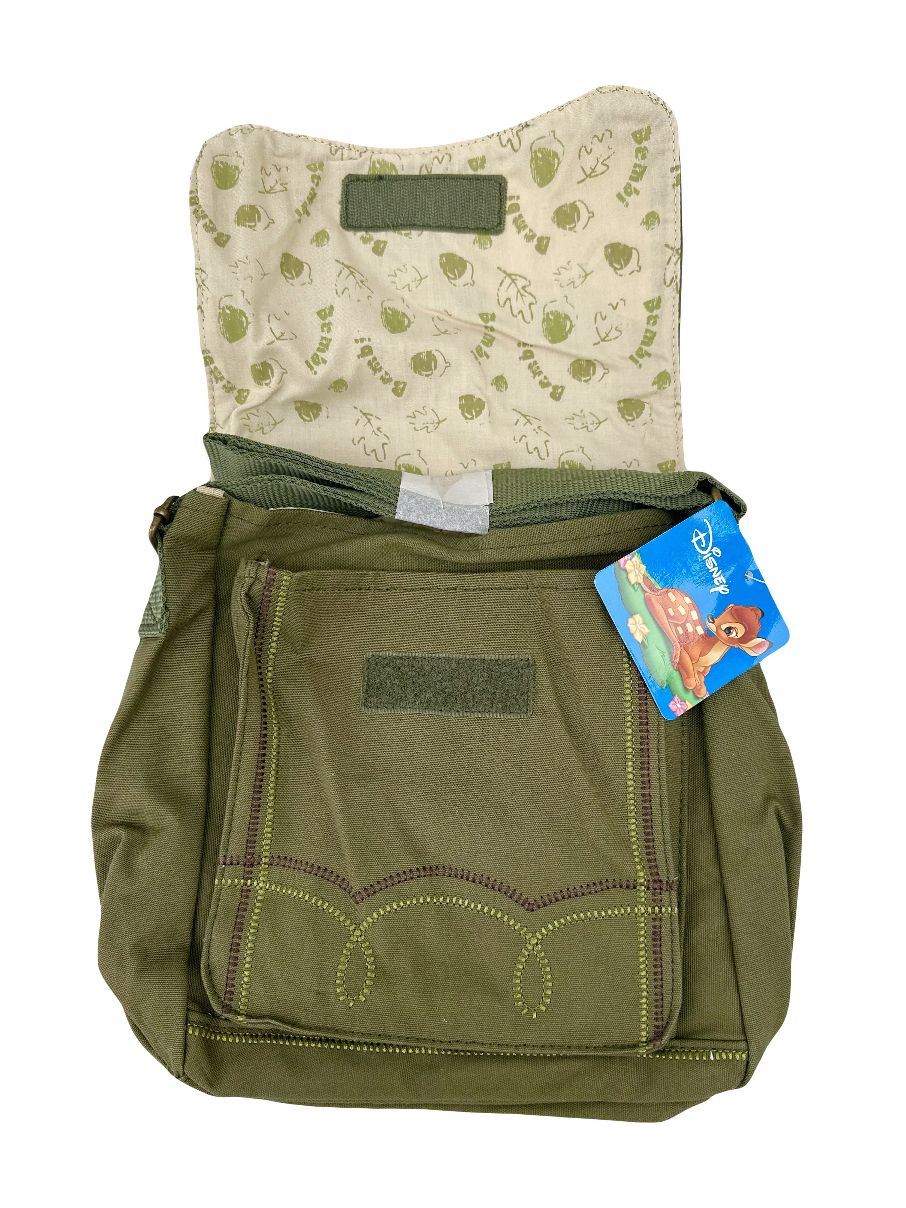 Disney Bambi Messenger Handbag Purse Bag - Camo Green Bambi Purse