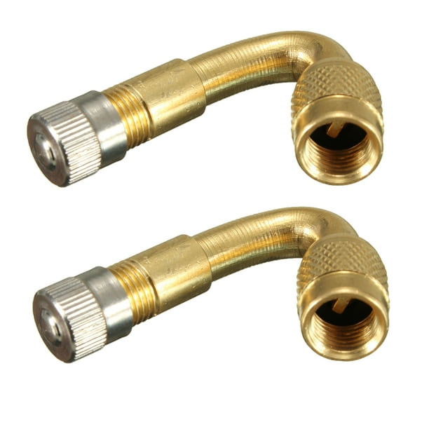 2pcs Tyre Tire Valve Stem Extension Adaptor 45 Degree Extender Adapter