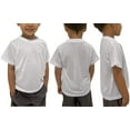 thumbnail image 3 of ToBeInStyle Boy's 6 Pack Classic White Undershirt T-Shirt Cotton Blend - XS, 3 of 5