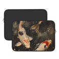 thumbnail image 2 of Pofeuu Koi Fish Tranquility Print Laptop Carrying Case,13-15-Inch Laptop and Tablet, Sleek Design, Durable and Water-Repellent Fabric, Business Casual or School-15 inch, 2 of 8